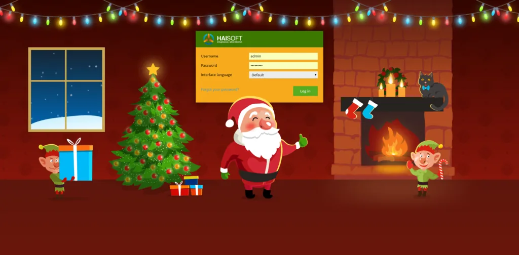 Your Plesk control panel dresses up for Christmas!
